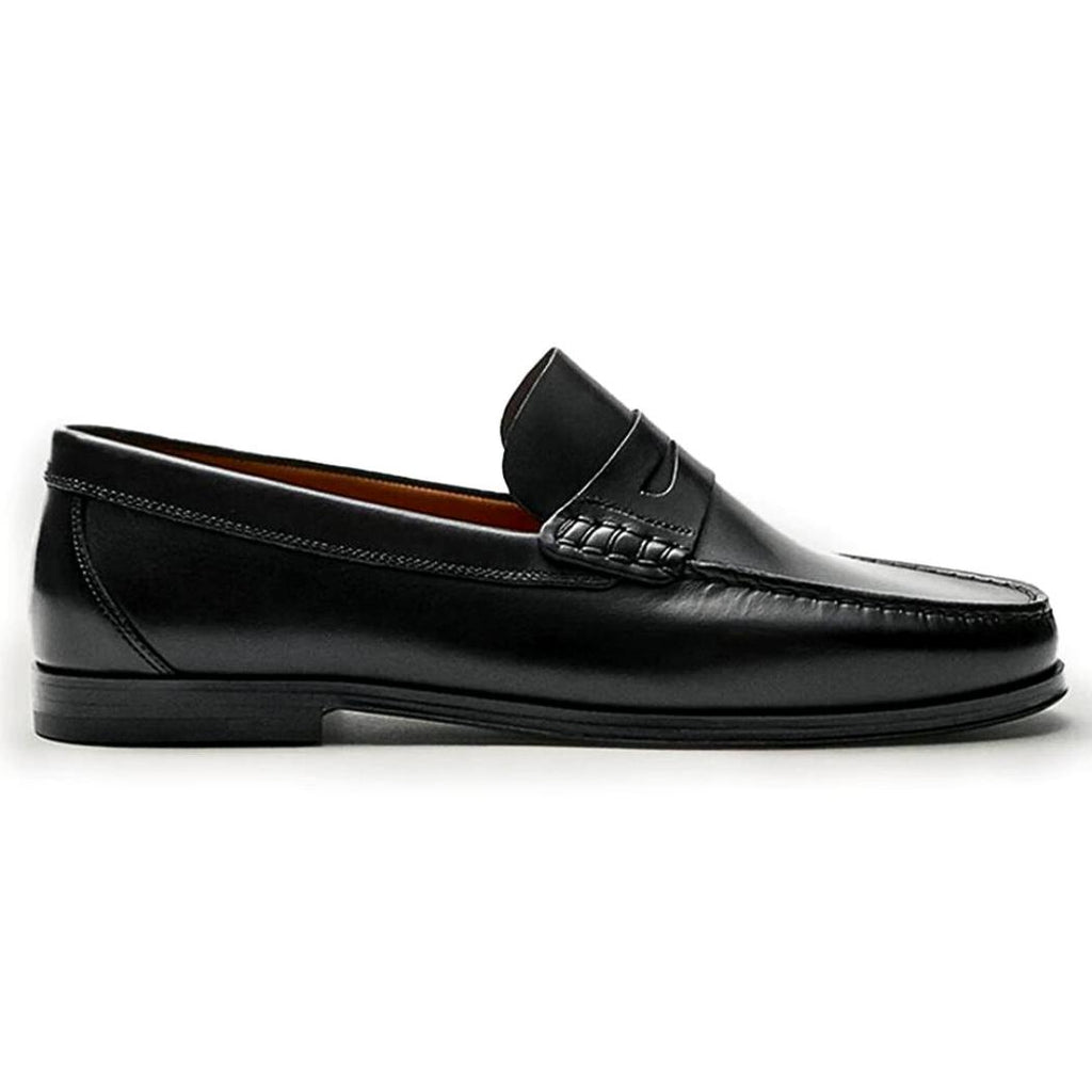 Mocassins décontractés marron ou noir en cuir véritable pour homme