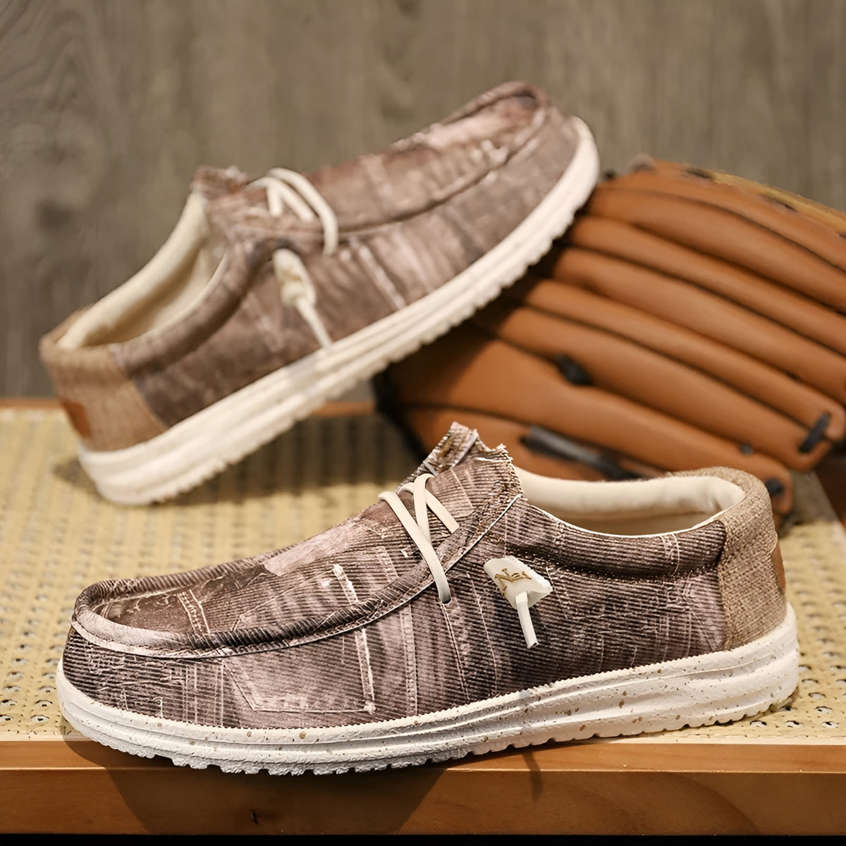 Mocassins pour homme motif effet jeans
