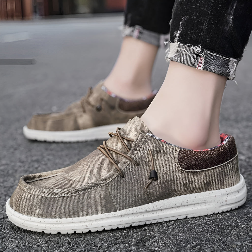 Mocassins avec doublure florale pour homme