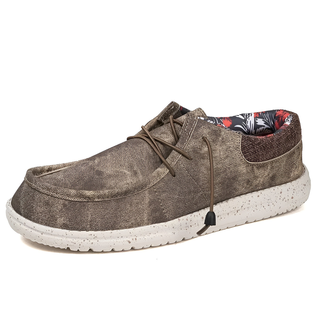 Mocassins avec doublure florale pour homme
