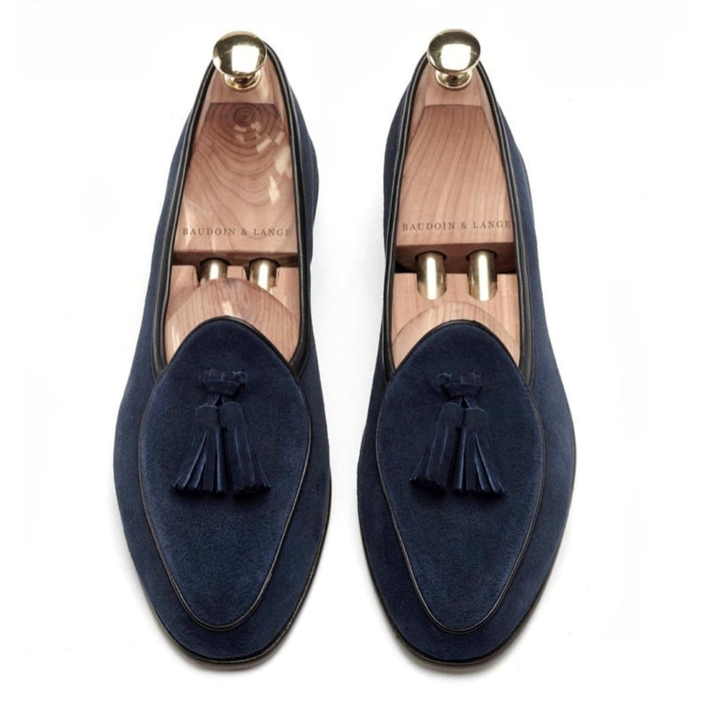 Mocassins à glands en daim véritable pour homme