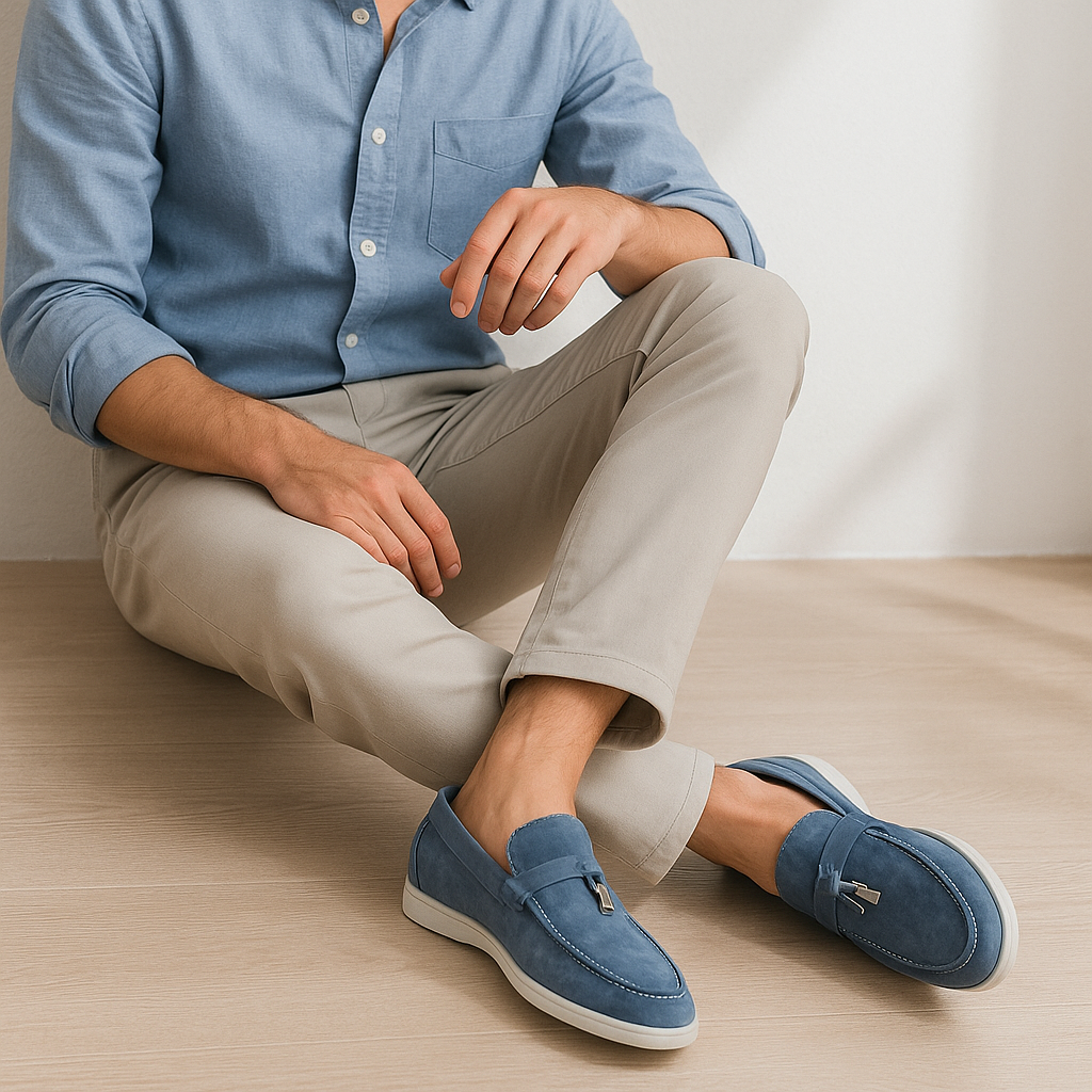 Mocassins à gland ornés de détails élégants pour hommes