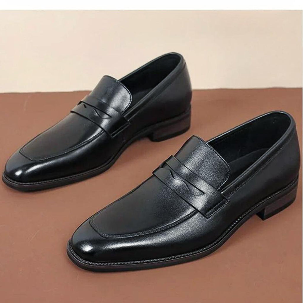 Mocassins habillés en cuir véritable pour homme