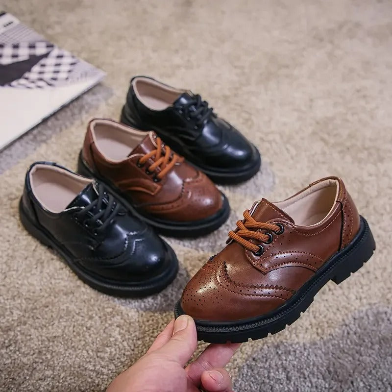 Mocassins habillés à lacets pour garçon
