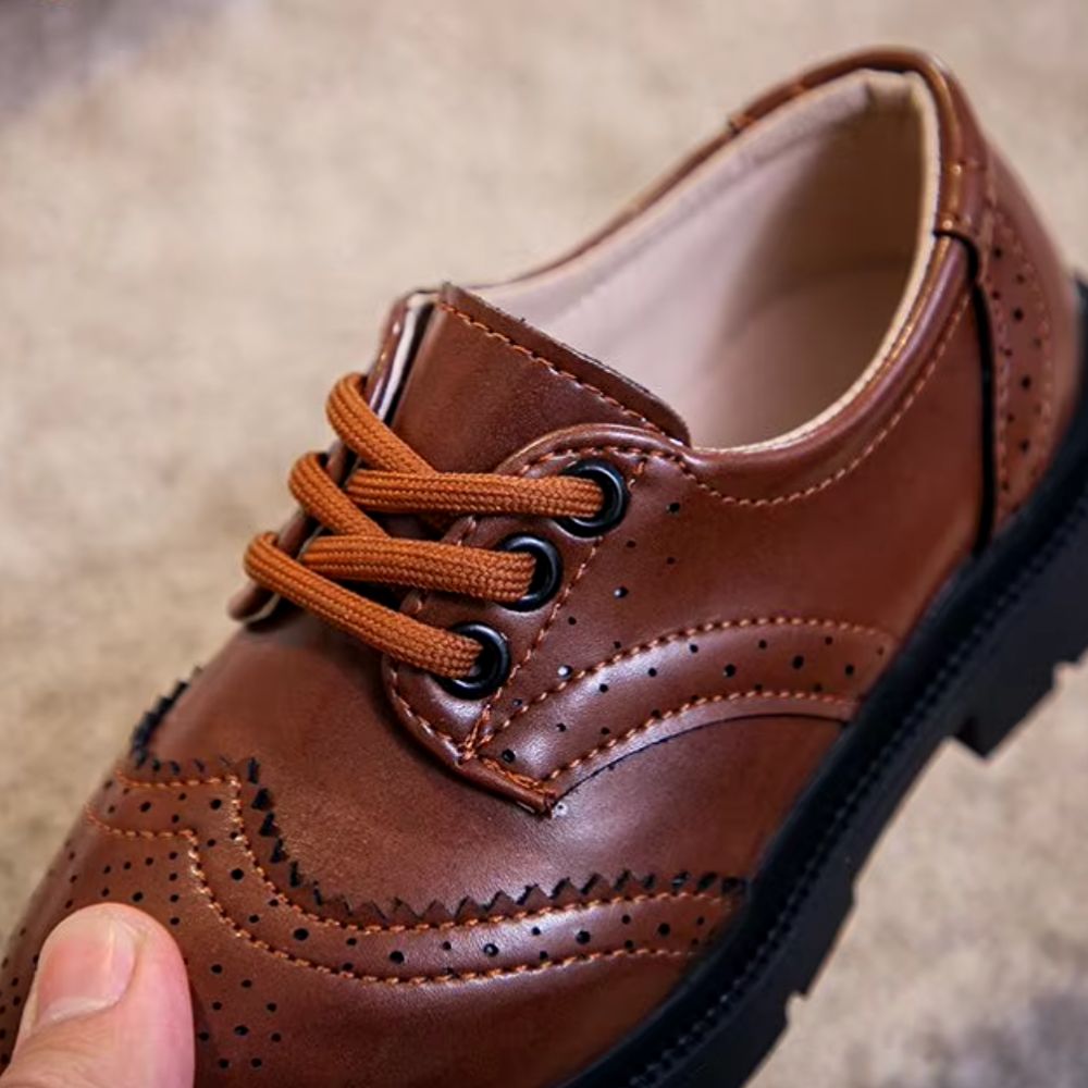 Mocassins habillés à lacets pour garçon