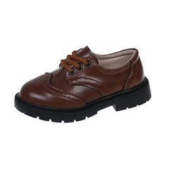 Mocassins habillés à lacets pour garçon, Marron