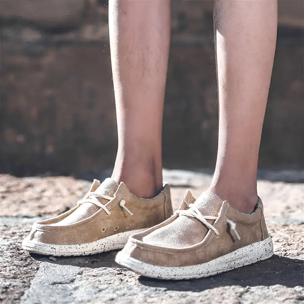 Mocassins pour homme en denim