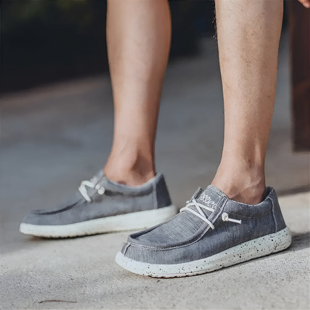 Mocassins pour homme en denim