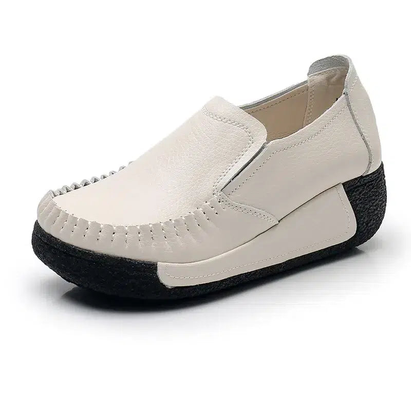Mocassins orthopédiques à semelle noire pour femmes