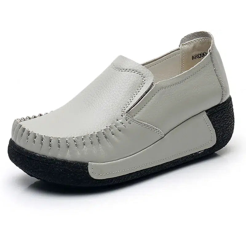 Mocassins orthopédiques à semelle noire pour femmes