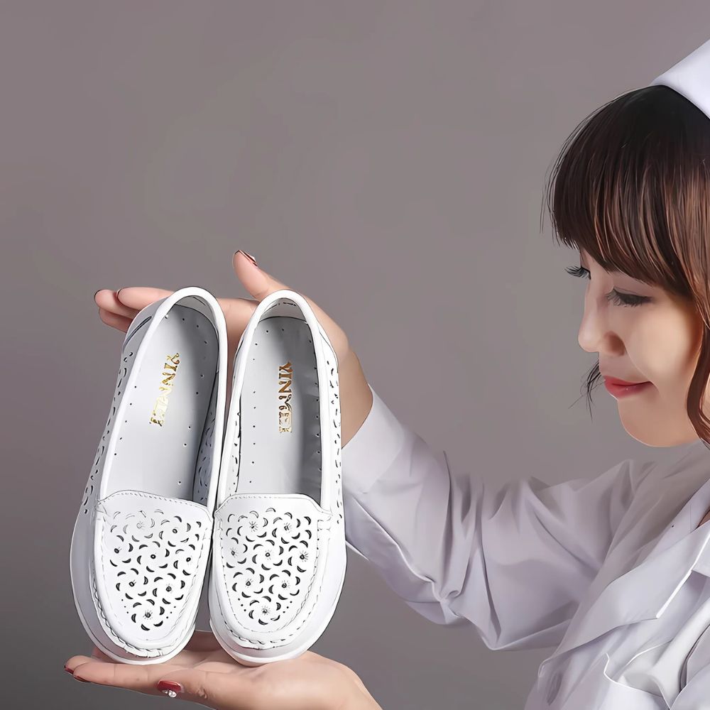 Mocassins respirants à semelles compensées