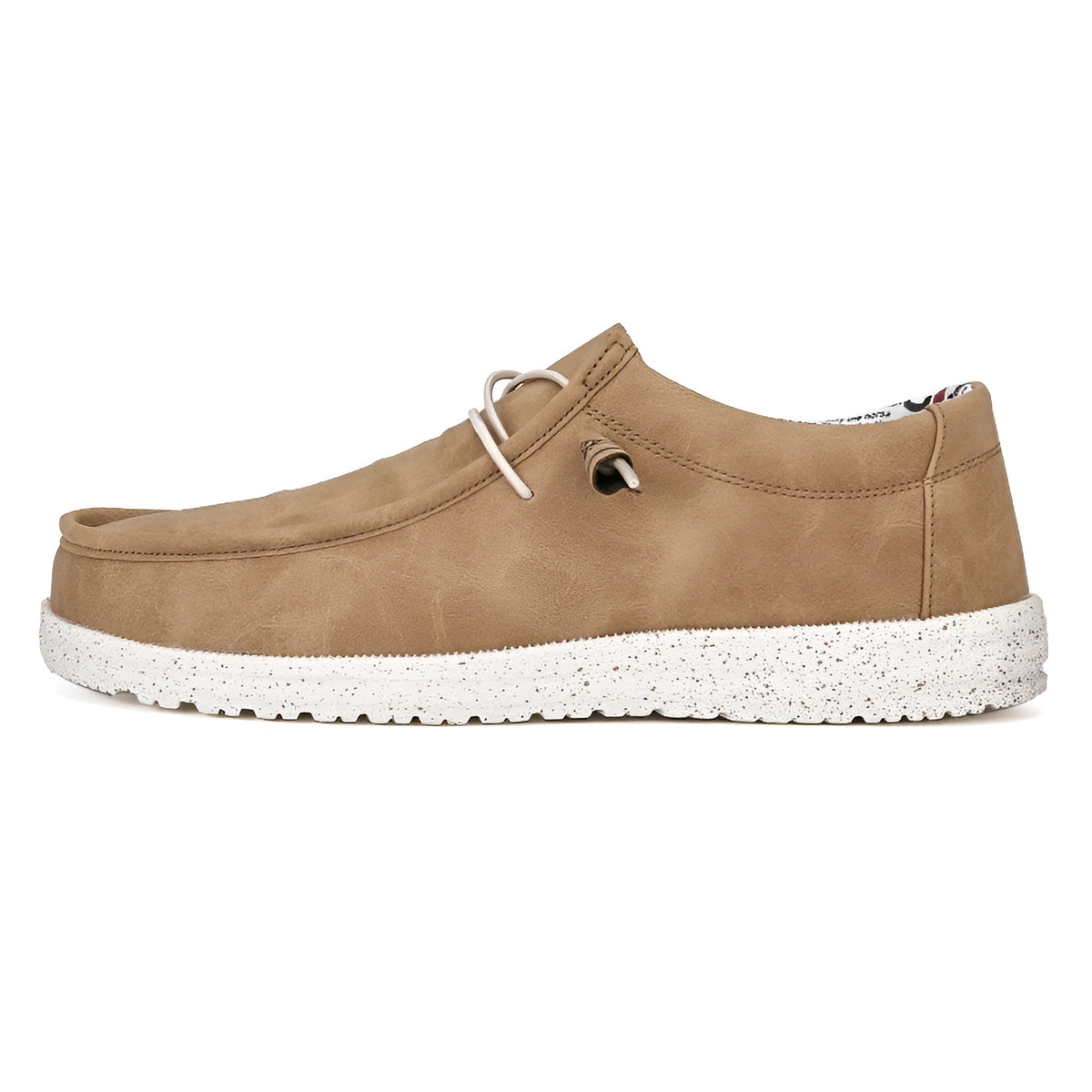 Mocassins similicuir marron et bleu pour homme