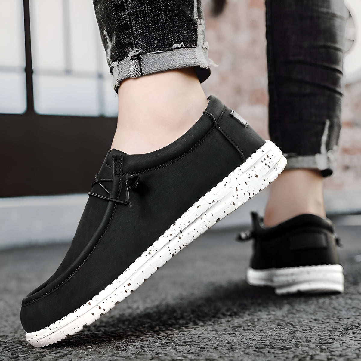 Mocassins américains en similicuir pour homme