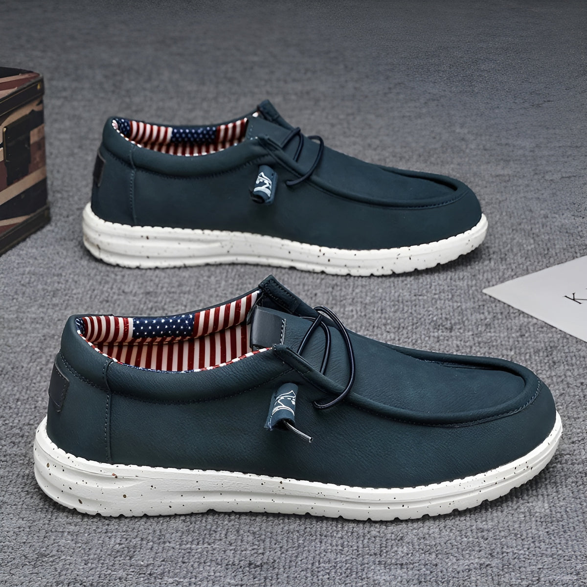 Mocassins américains en similicuir pour homme
