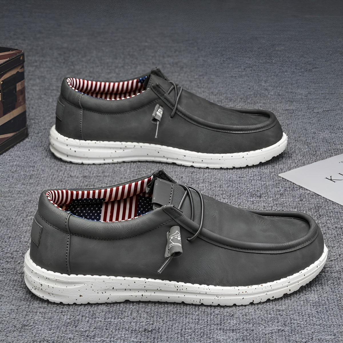 Mocassins américains en similicuir pour homme