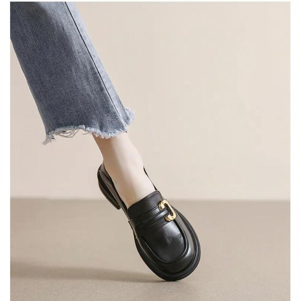 Mocassins souples et élégants en cuir véritable pour femme