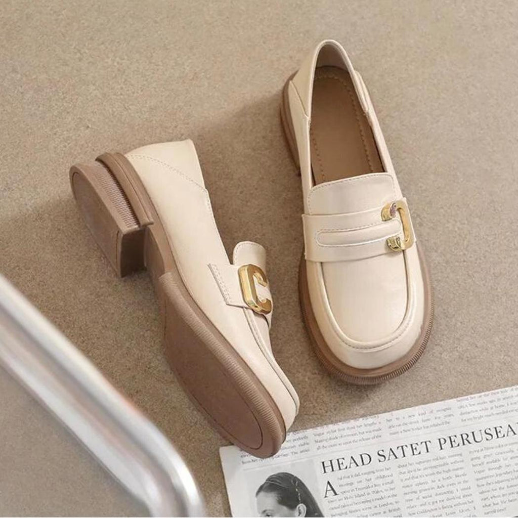 Mocassins souples et élégants en cuir véritable pour femme