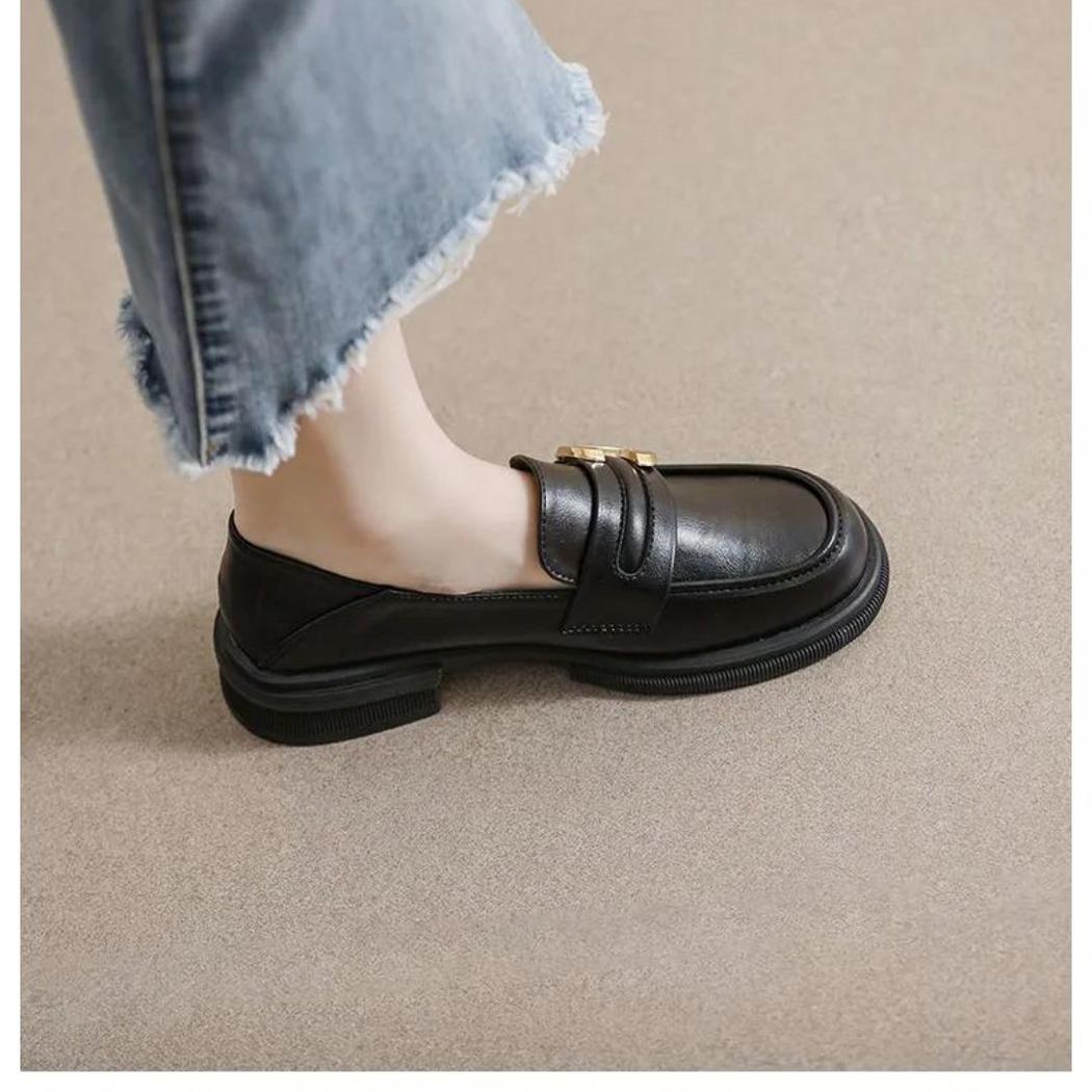 Mocassins souples et élégants en cuir véritable pour femme