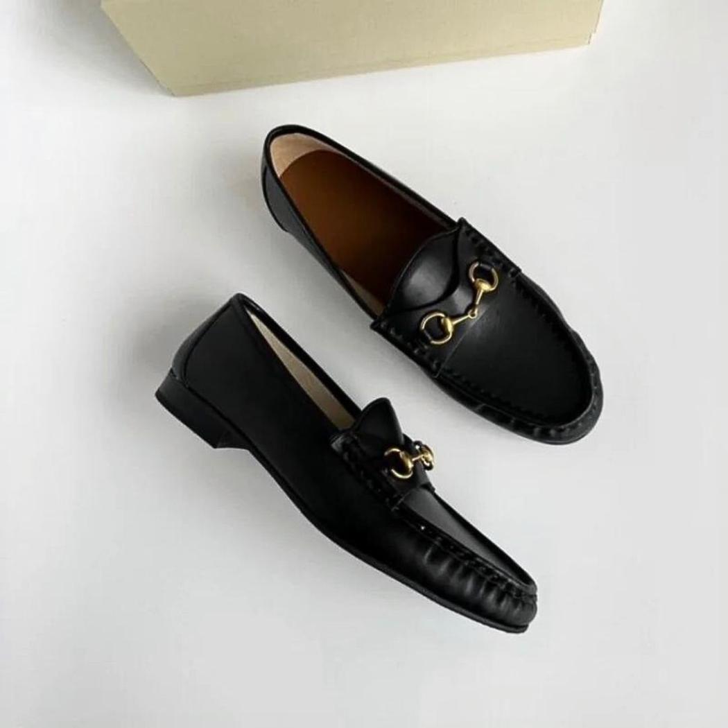 Mocassins souples en cuir véritable pour femme