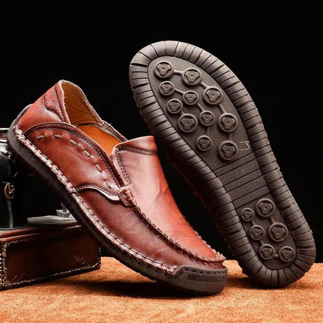 Mocassins souples en cuir synthétique pour homme