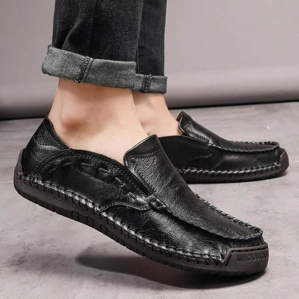 Mocassins souples en cuir synthétique pour homme