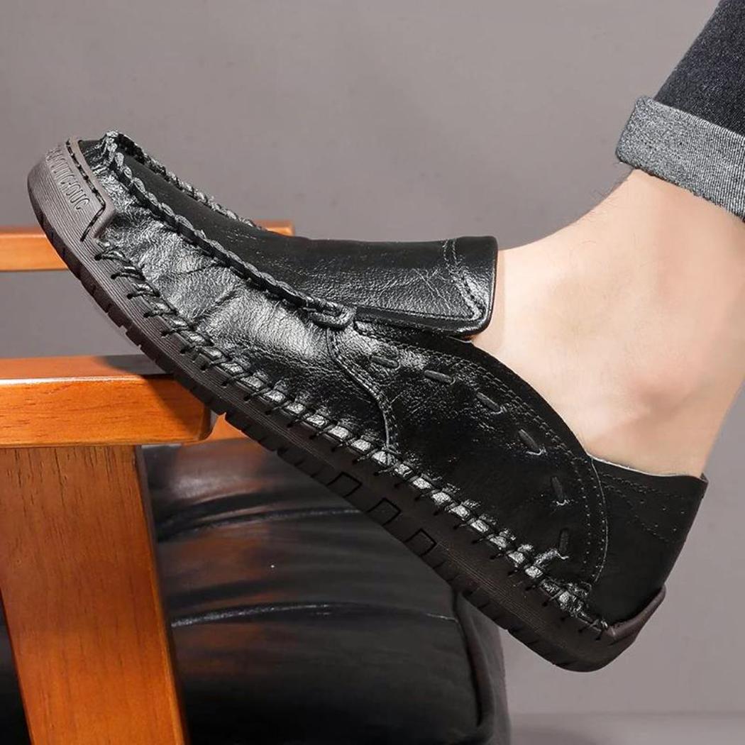 Mocassins souples en cuir synthétique pour homme