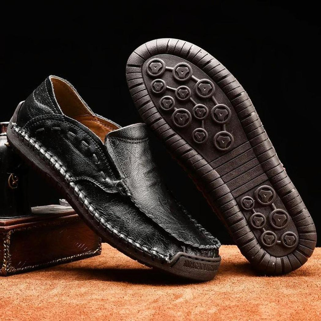 Mocassins souples en cuir synthétique pour homme