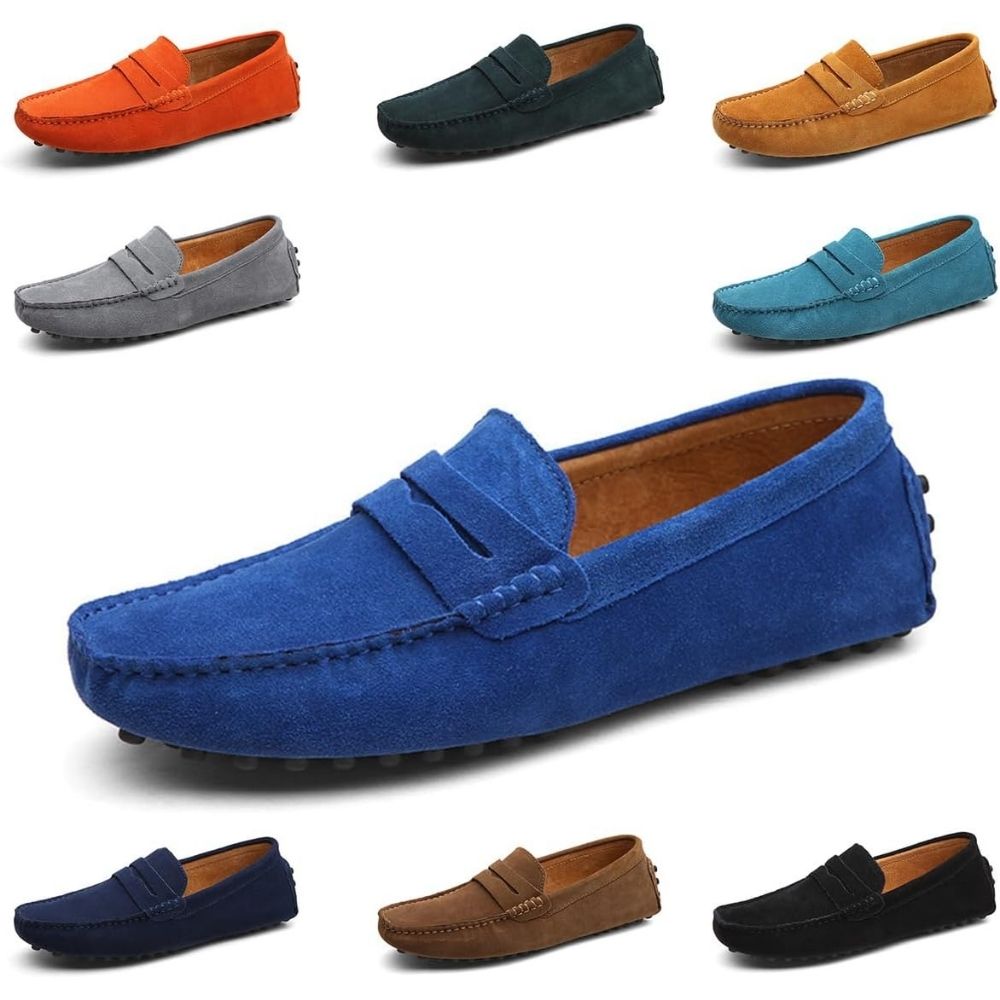 Mocassins souples en daim pour hommes