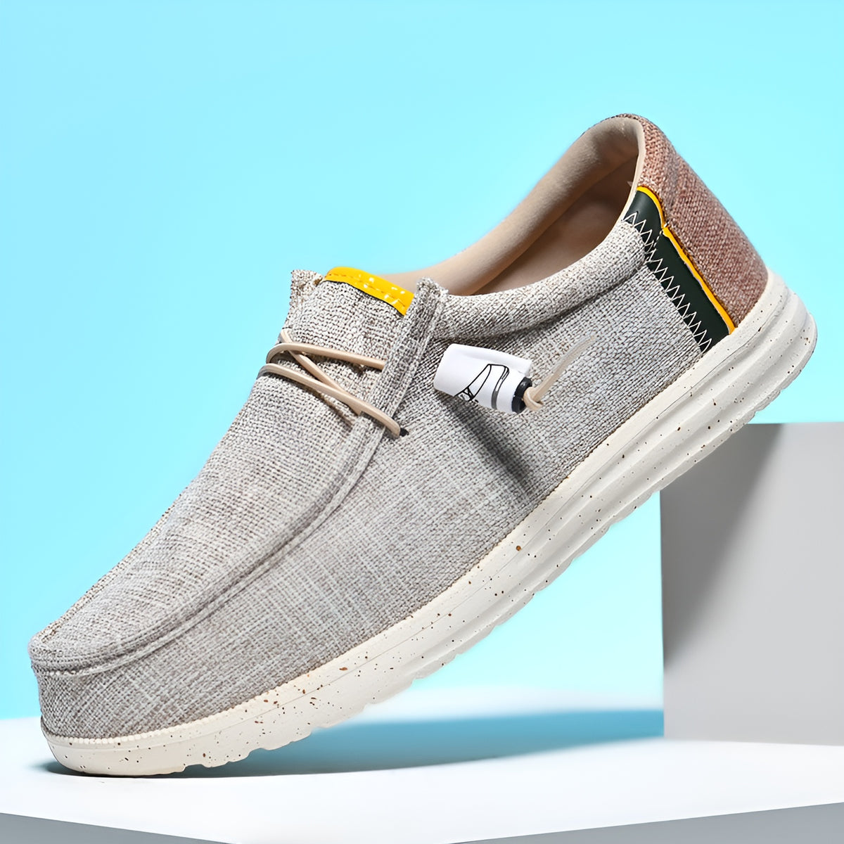 Mocassins en toile pour homme