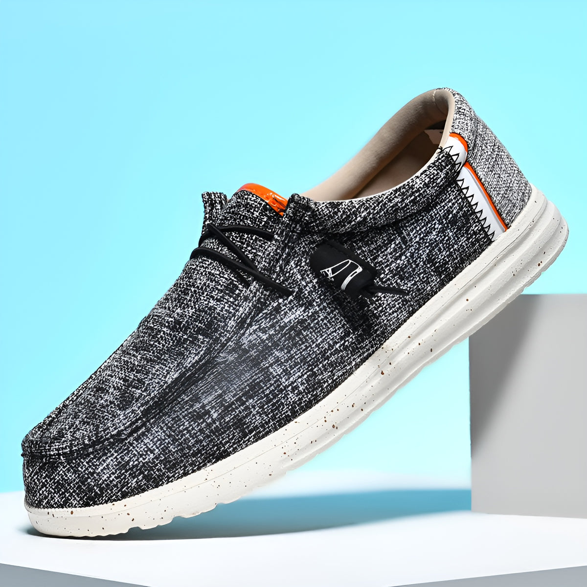 Mocassins en toile pour homme