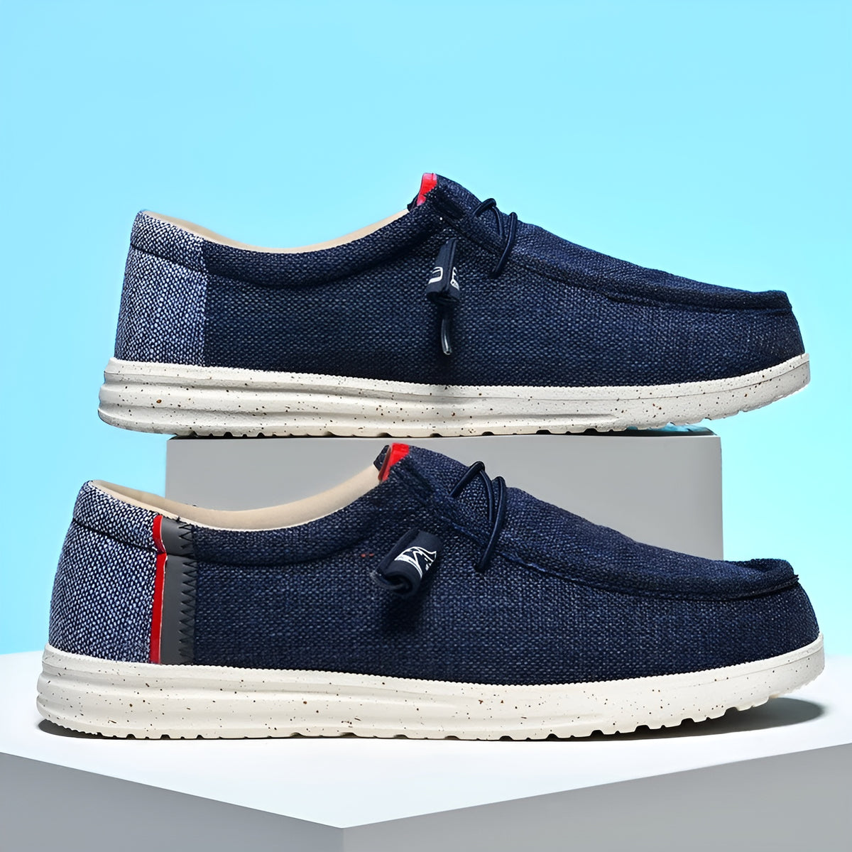 Mocassins en toile pour homme