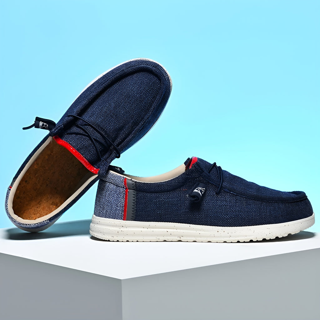 Mocassins en toile pour homme