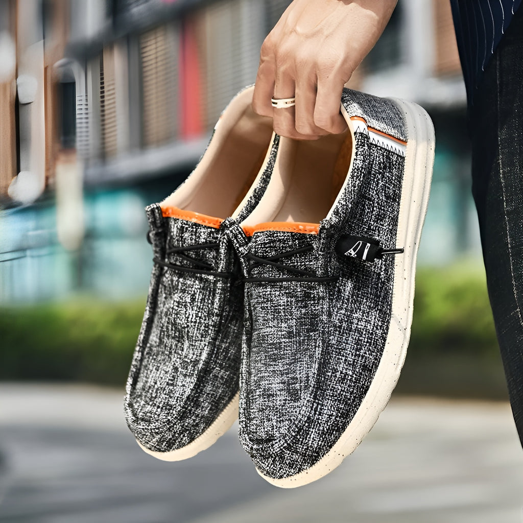 Mocassins en toile pour homme