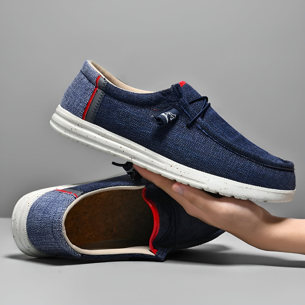 Mocassins en toile pour homme