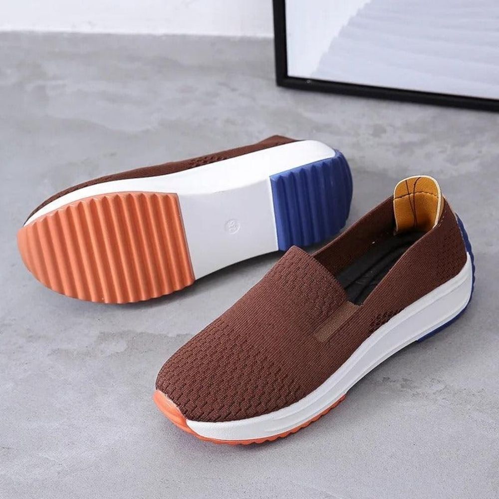 Mocassins orthopédiques femme en maille respirante