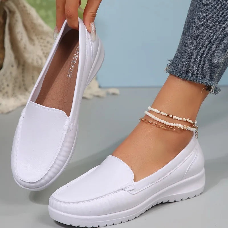 Mocassins confort en similicuir pour femme