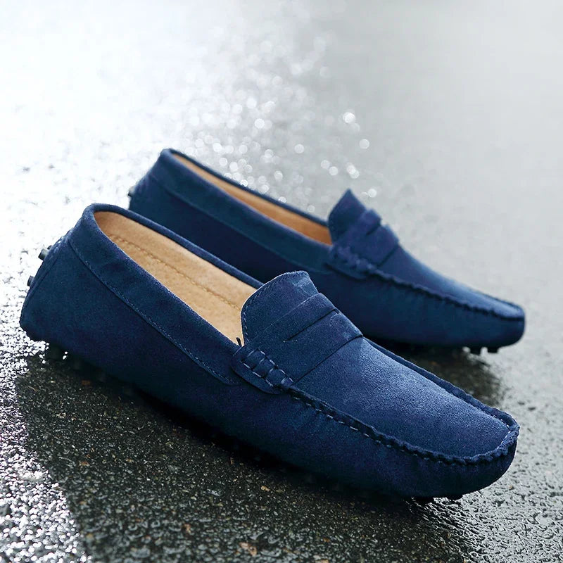 Mocassins de conduite en daim pour homme