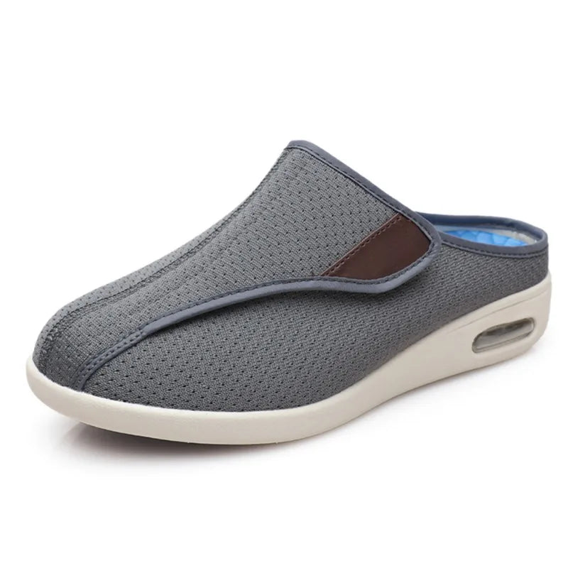 Mules orthopédiques à scratch en maille unie, mixtes