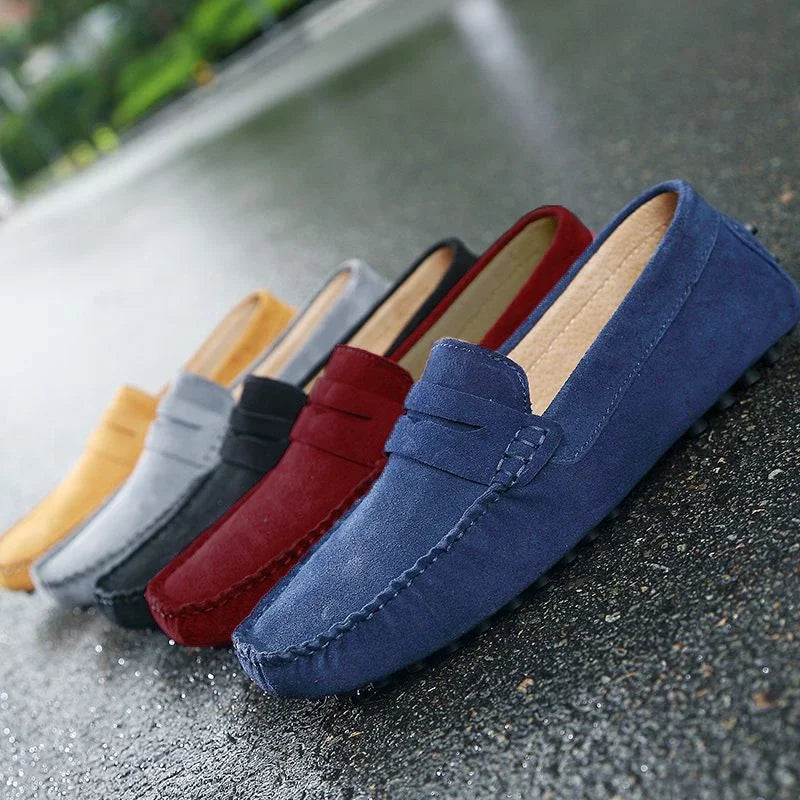 Mocassins de conduite en daim pour homme