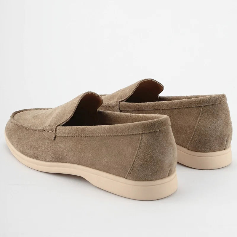 Mocassins souples en daim pour homme