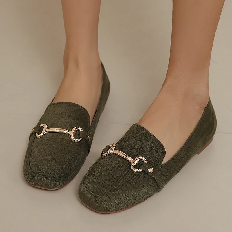 Mocassins à mors métallique pour femme