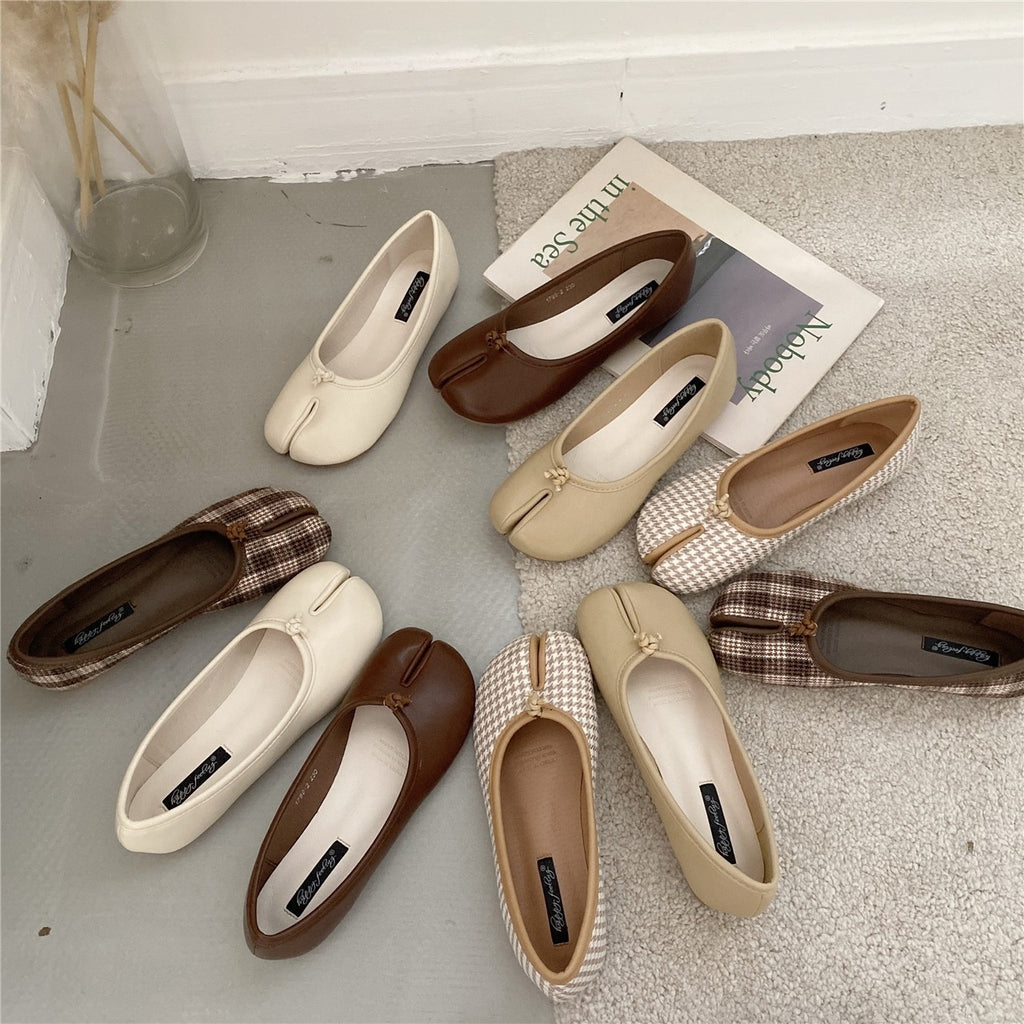 Ballerines plates mocassins tabi