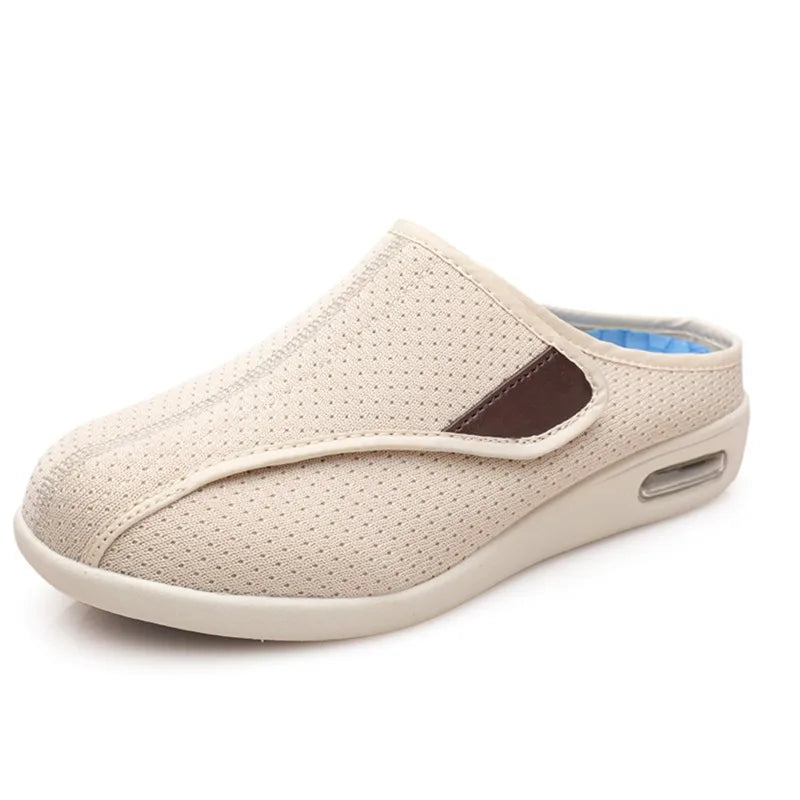 Mules orthopédiques à scratch en maille unie, mixtes