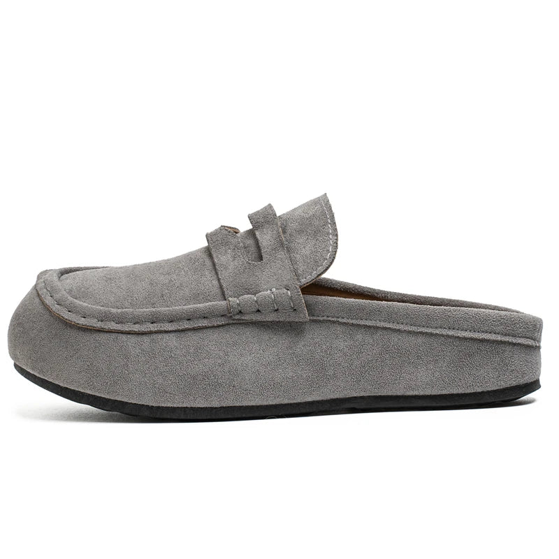 Mule penny souple pour homme, coloris Gris