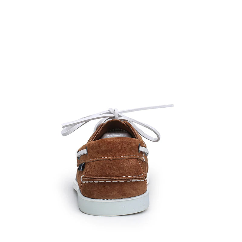 Mocassins bateau en daim pour homme