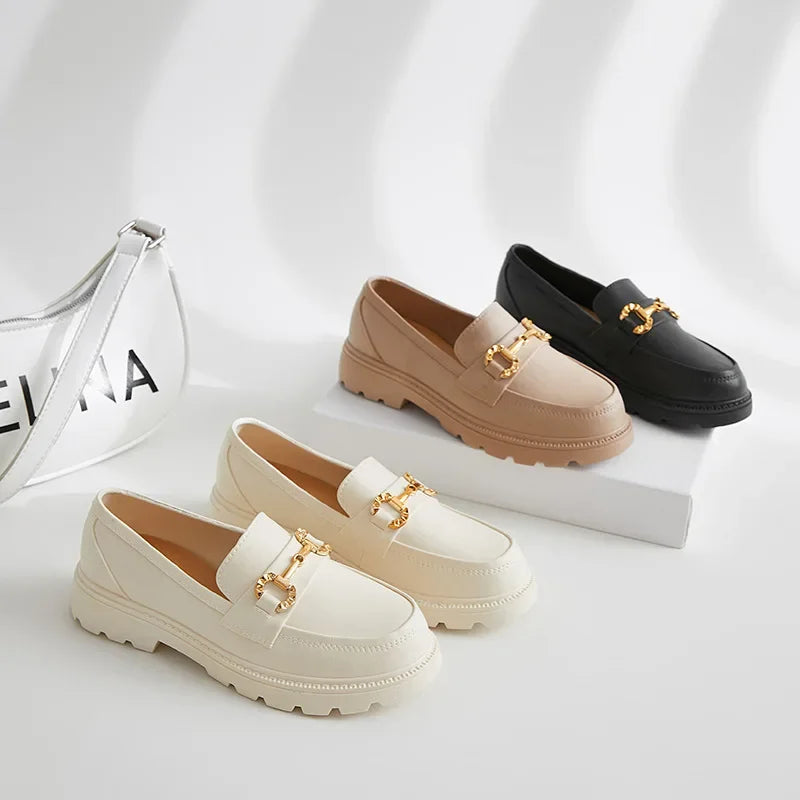 Mocassins à mors doré pour femme