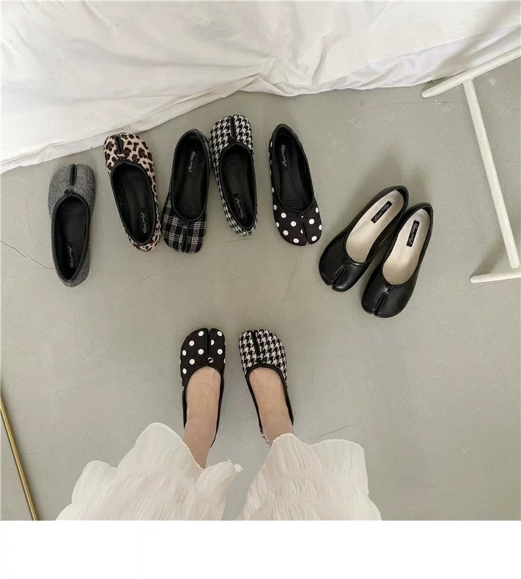 Ballerines plates mocassins tabi