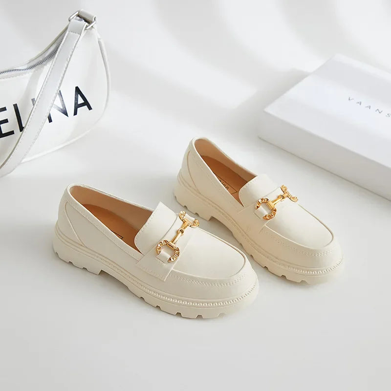 Mocassins à mors doré pour femme