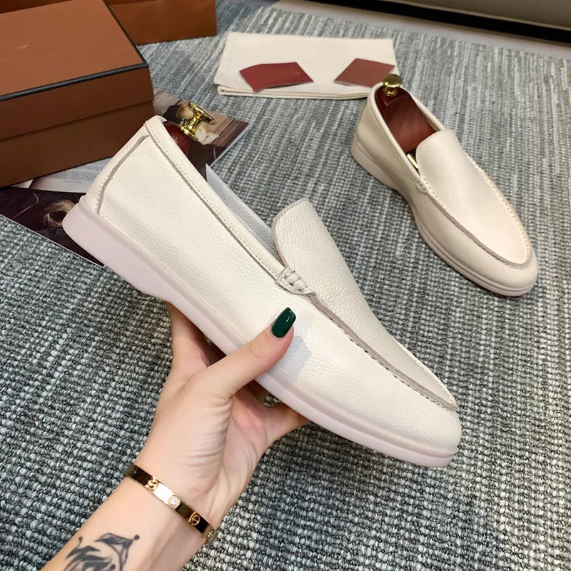 Mocassins à enfiler en similicuir pour homme
