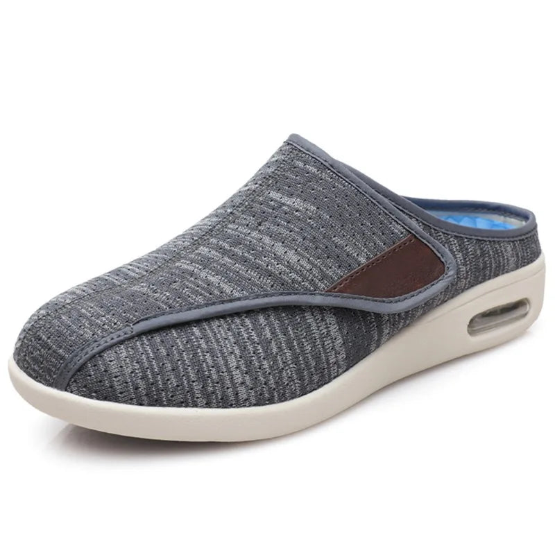Mules orthopédiques à scratch en maille chinée, mixtes